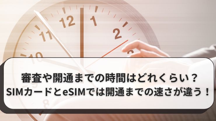 楽天モバイルの審査から開通までの時間